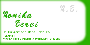 monika berei business card