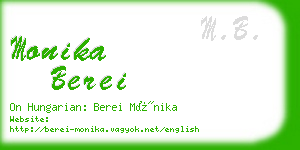 monika berei business card